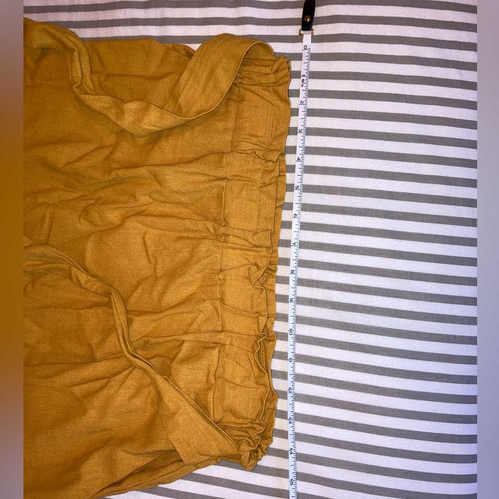 ✨3/15 Arabella Mustard Yellow paper sack skirt size small - Picture 11 of 12